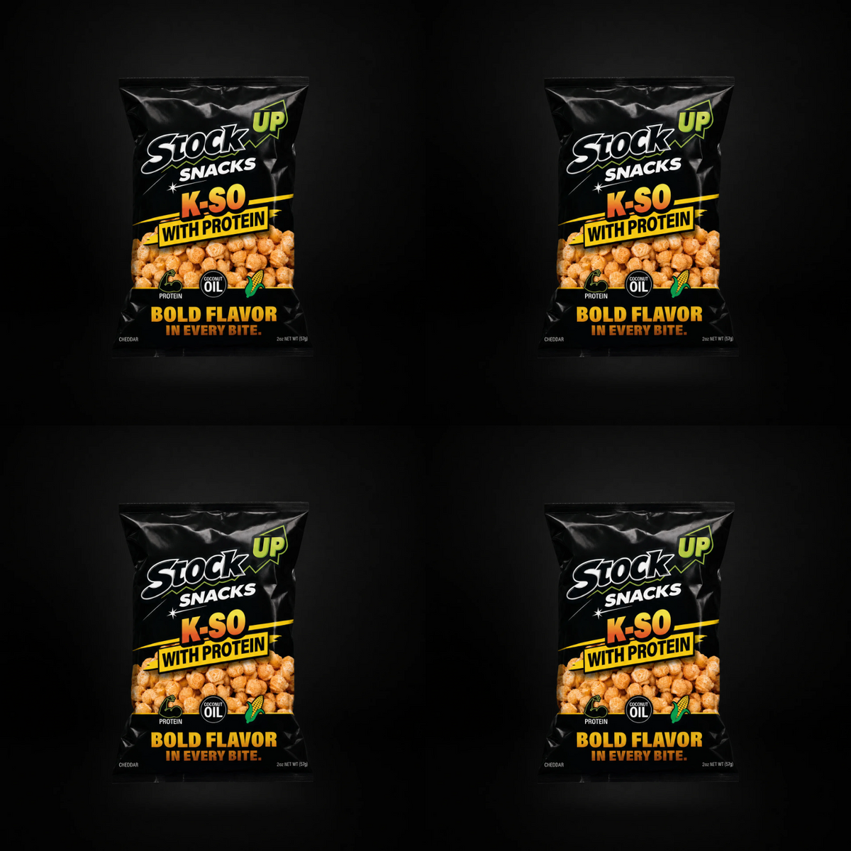 K-So Cheddar Popcorn 4-Pack