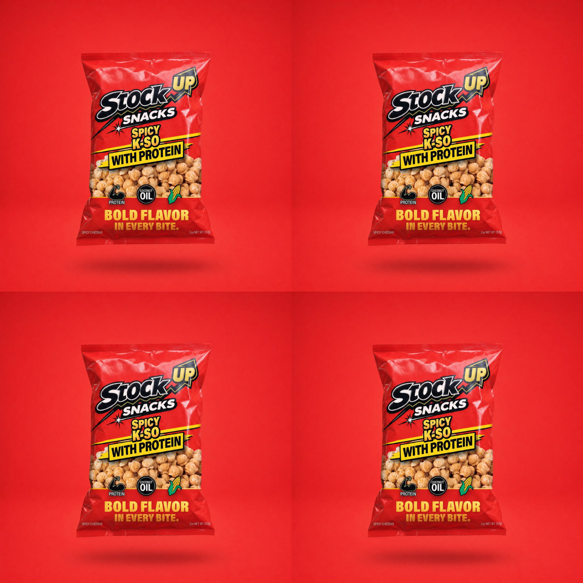 Spicy K-So Cheddar Popcorn 4-Pack