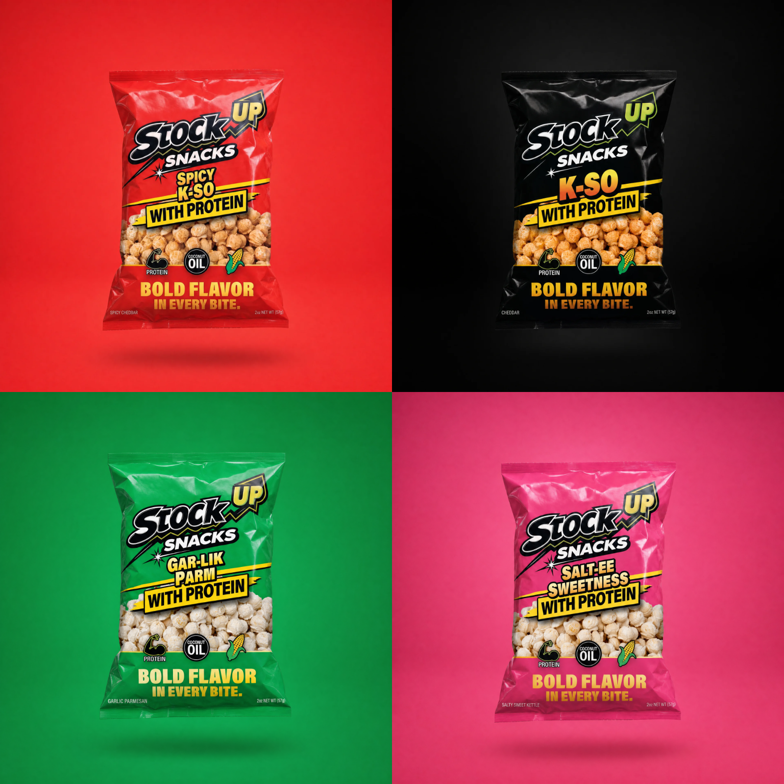 Mixed 4-pack — one of each flavour
