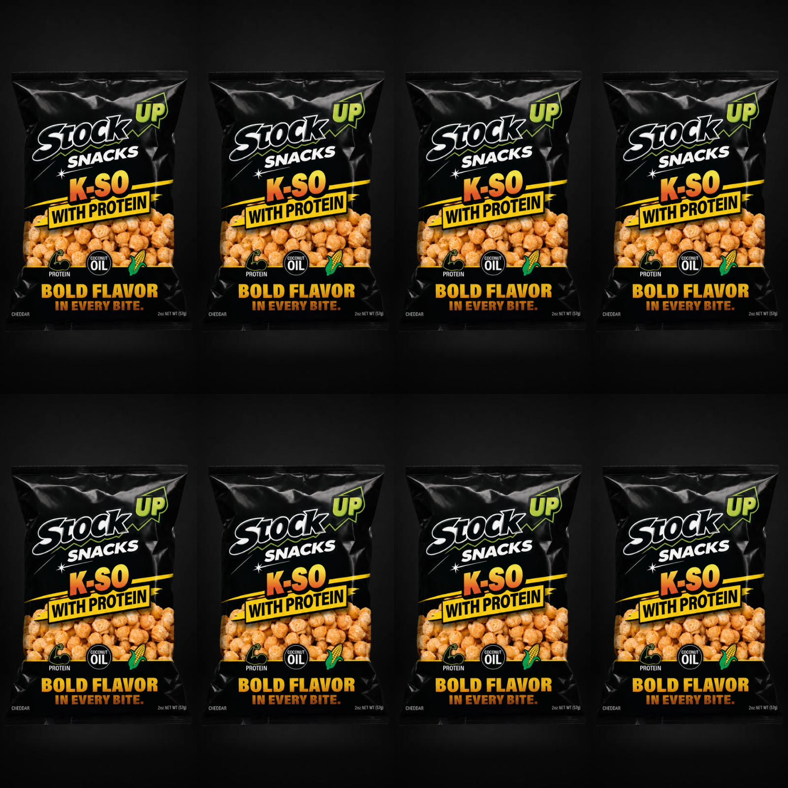 K-So Cheddar Popcorn 8-pack
